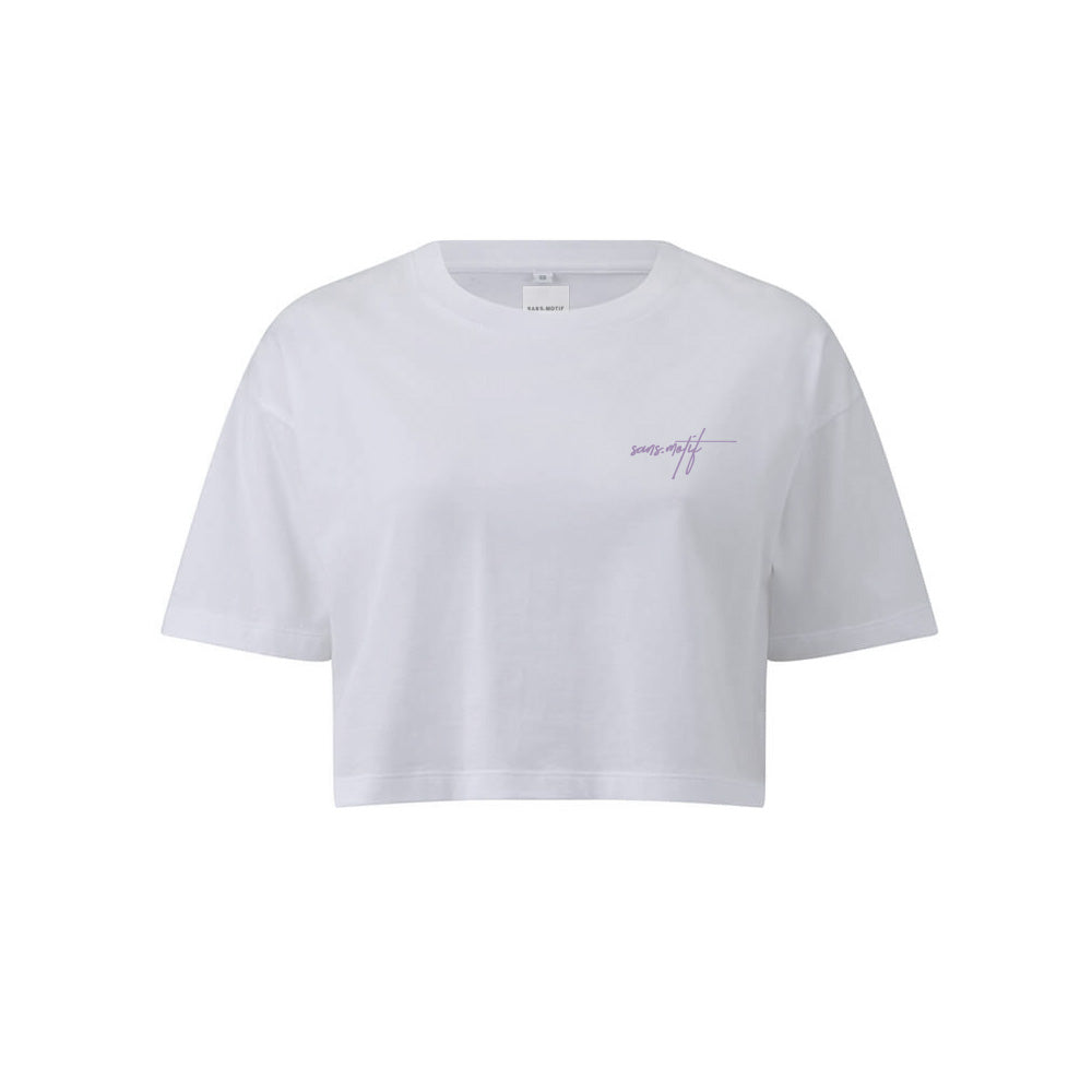 SHORTY Crop T-Shirt Weiss